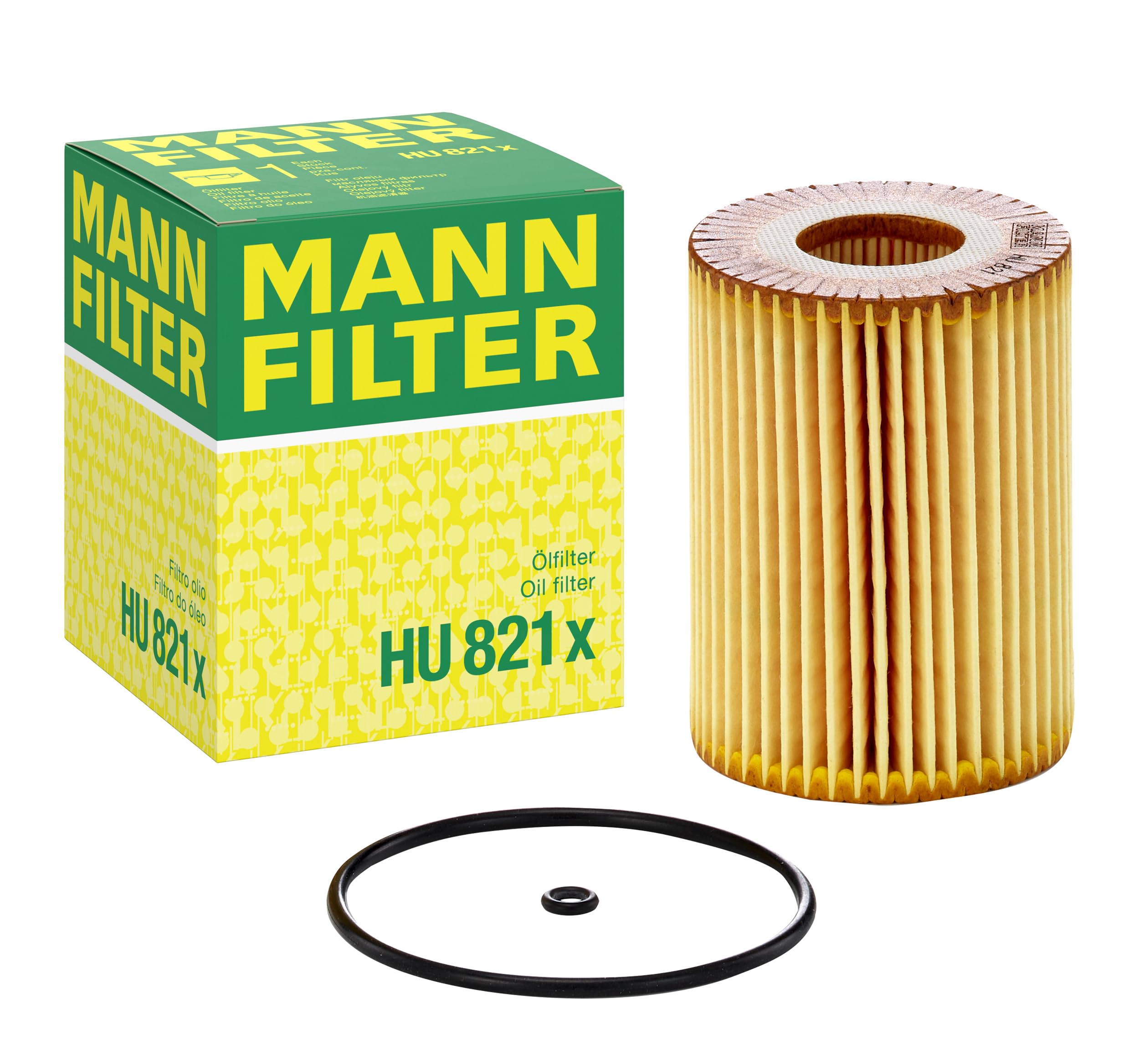 Original MANN-FILTER Oil filter HU 821 X – Oil filter set with